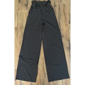 Pretty Little Thing Polka Dot Wide Leg Pants Size 0